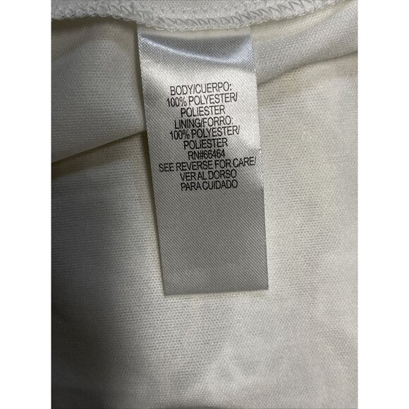 SD Sandra Darren Collection Womens Sequin Dress Size 6 Ivory Sleeveless - Picture 11 of 11